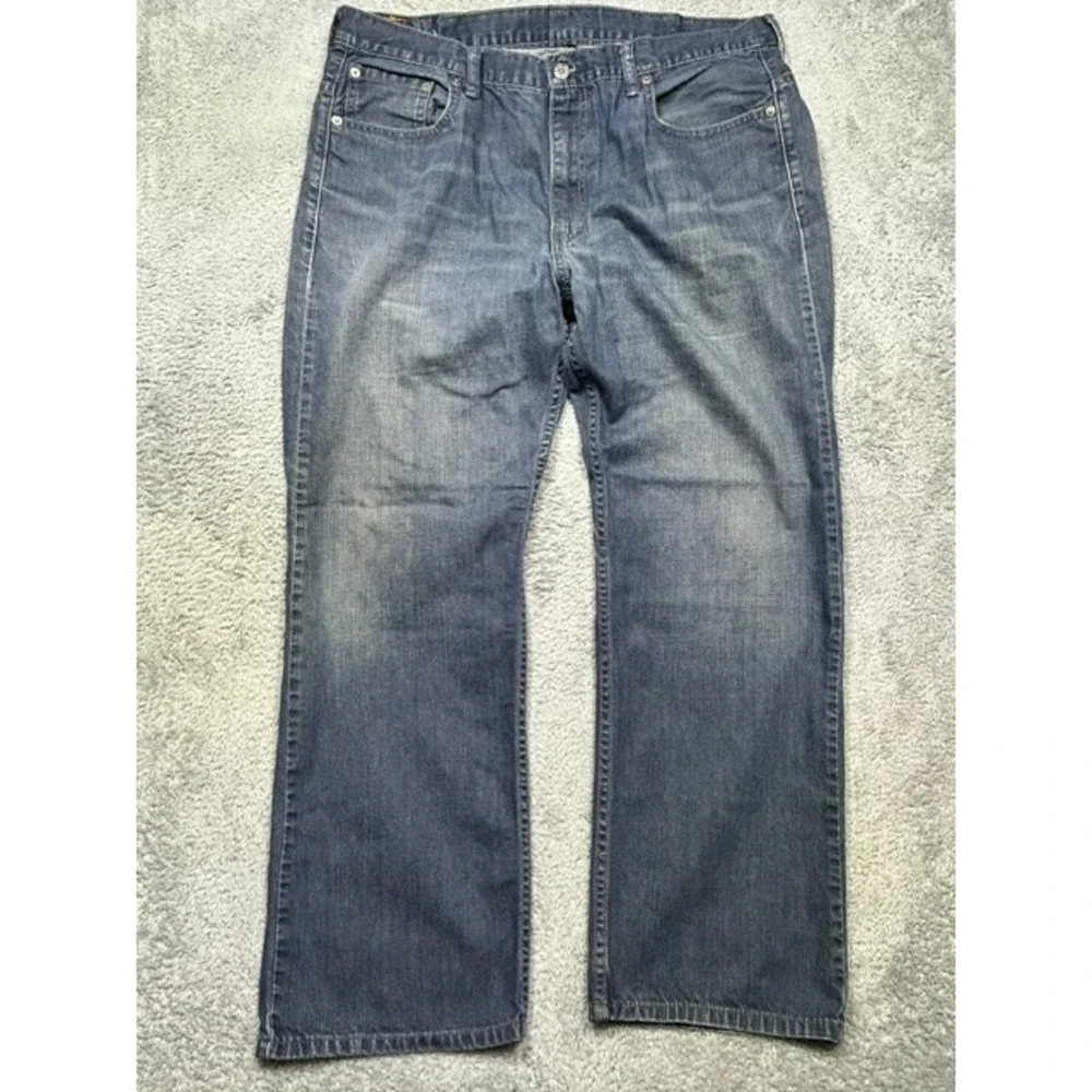 Levi's 569 Jeans Men's 38x32 (38x30.5) Blue BAGGY Loose Straight Leg Dark Wash